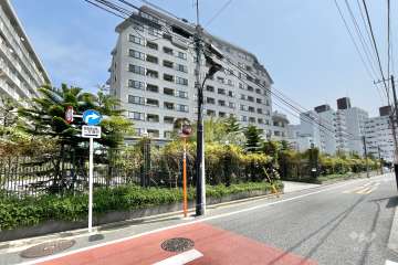 高輪グランドパームスの外観（北西側から）　