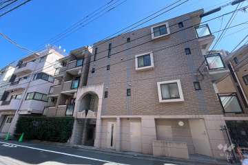 クレメント白金JPの外観（南西側から）