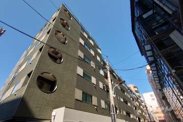 菱和パレス西麻布の外観（南東側から）