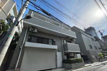 メインステージ白金高輪の外観（北東側から）