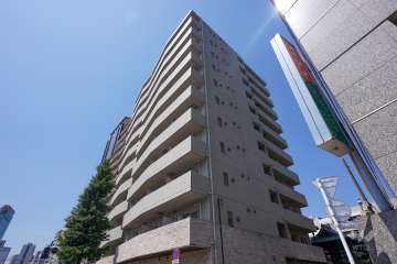 ステージグランデ高輪の外観（北東側から）