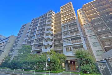 サンフル芝浦キャナルオーパスの外観（西側から）