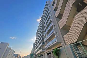 サンフル芝浦キャナルオーパスの外観（東側から）