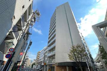 エクセレント麻布十番の外観（北西側から）