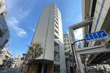 エクセレント麻布十番の外観（北西側から）