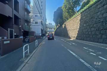 敷地北側の前面道路（東側から）