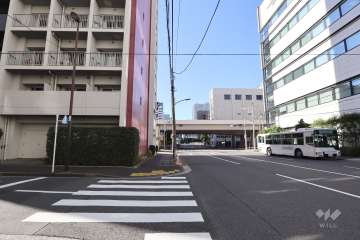 敷地北西側の前面道路