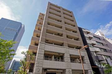 セルカディア港区芝浦の外観（南側から）