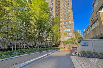 敷地の南側前面道路（西側から）