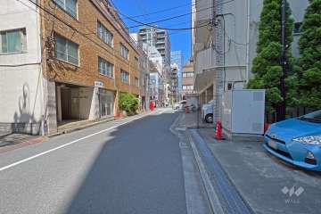 敷地北側前面道路（西側から）