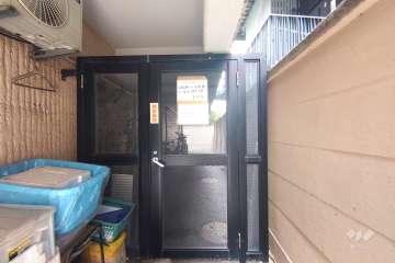 駐輪場の出入り口