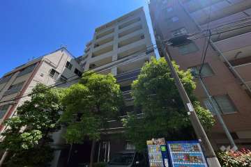 エルフラット田町の外観（北西側から）