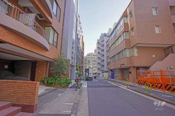 敷地西側前面道路（北側から）