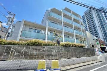 グレイスコート白金の外観（北西側から）