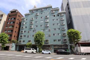 麻布広尾ナショナルコートの外観（南西側から）