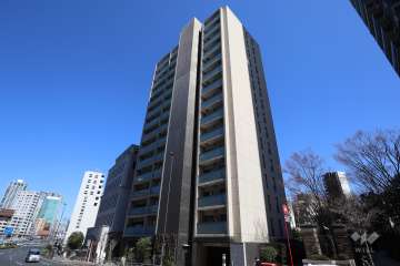 グランスイート白金高輪の外観（南西側から）