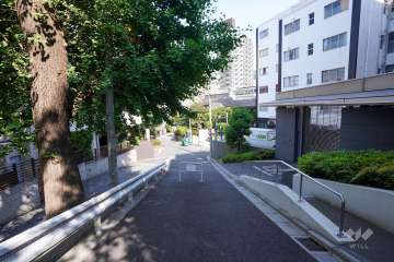 敷地北側の前面道路