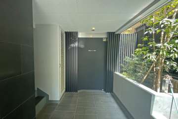 駐輪場の出入り口