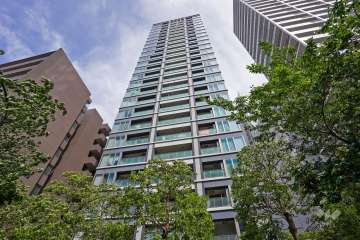 インプレストタワー芝浦エアレジデンスの外観（西側から）