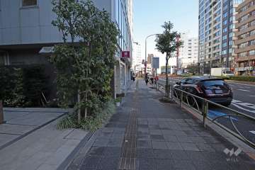 敷地南側の前面道路（東側から）