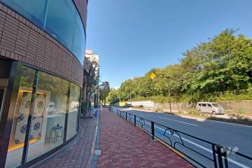 敷地東側の前面道路（南側から）