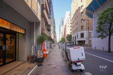 敷地南東側の前面道路　