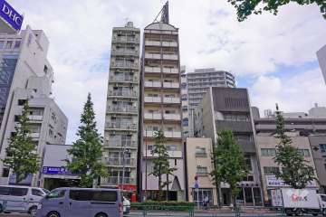 リバーサイド麻布の外観（南西側から）