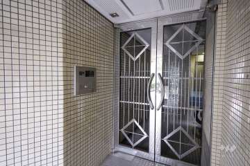 敷地西側の前面道路（北側から）