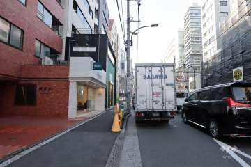 敷地北東側の前面道路