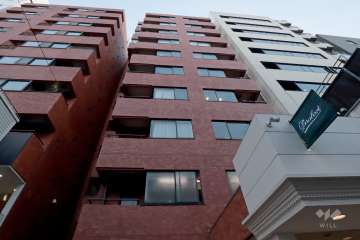 南青山ユニハイツの外観(北東側から)