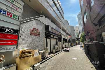 敷地北側の前面道路（東側から）