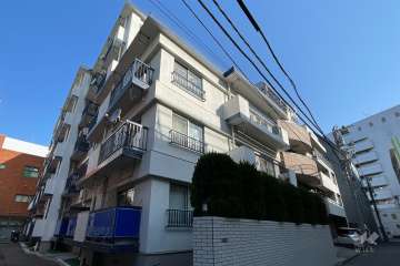 麻布ローヤルコーポの外観（南側から）