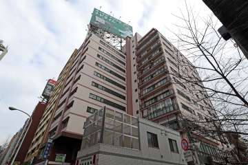 霞町コーポの外観（北西側から）