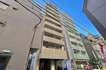 プレールドゥーク虎ノ門の外観（北西側から）