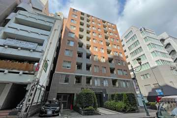 レックス赤坂レジデンスの外観（南東側から）