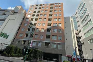 レックス赤坂レジデンスの外観（北東側から）