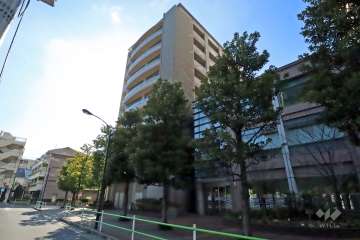 パークコート麻布十番三田ガーデンの外観（北東側から）