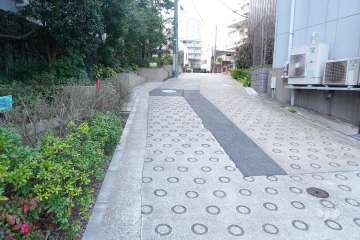 敷地北側の前面道路