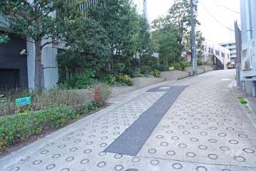 敷地北側の前面道路