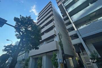 クレイシア芝浦ウォーターフロントの外観（北東側から）