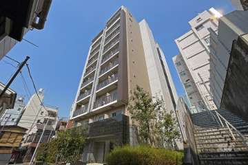 ガリシアレジデンス六本木の外観（南西側から）