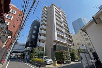 ガリシアレジデンス六本木の外観（北西側から）