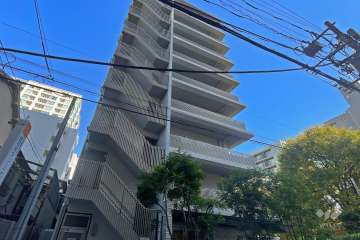 エクセレントシティ白金高輪の外観（南西側から）