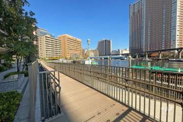 敷地東側の前面道路（南側から）