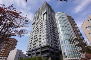 ザパークハウス白金二丁目タワーの外観（南東側から）