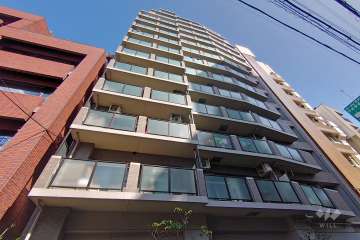 ライオンズマンション西麻布シティの外観（北西側から）