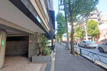 敷地東側の前面道路（南側から）