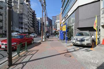 敷地南西側の前面道路　