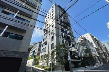 ピアース麻布十番の外観（南東側から）