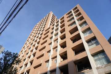 ファミール新宿グランスィートタワーの外観(南西側から）